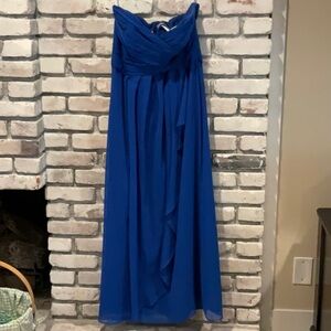 Pre-Owned Royal Blue Davids Bridal Bridesmaid Dress, Size14.